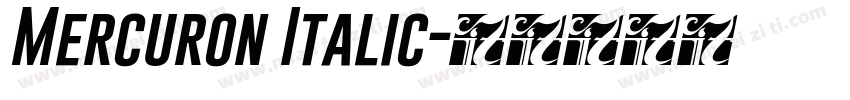 Mercuron Italic字体转换